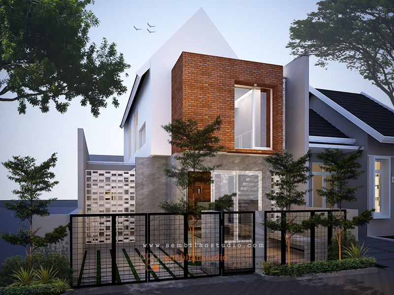rumah dengan desain minimalis industrial Desain rumah minimalis industrial