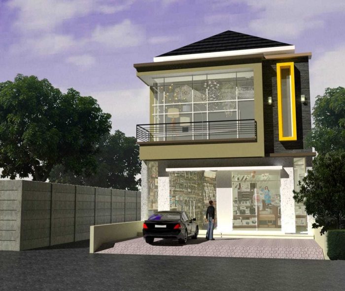 ruko 2 lantai tertutup